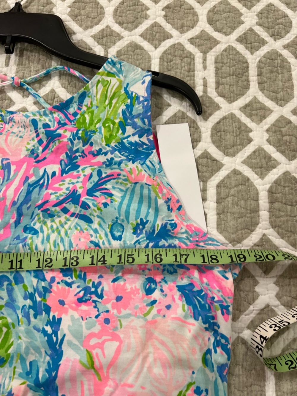 Lilly Pulitzer Sleeveless Floral Maxi Dress in Blue, Pink & Green - Picture 7 of 7